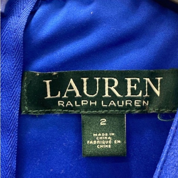 Vibrant Blue Pleated Dress - Picture 7 of 7